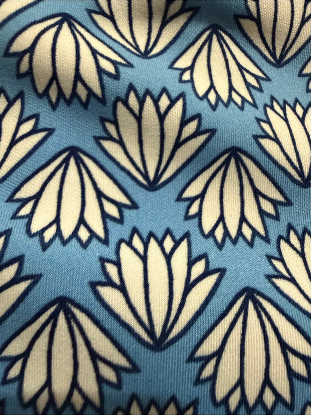 Sigrid Olsen Golf & Tennis Blue Floral Quarter Zip Pullover Top Size Small - Picture 6 of 8